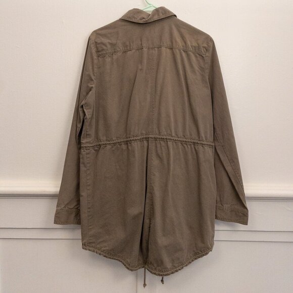 Free Press Utility Jacket | Taupe Brown | Size Small | Lightweight Layering - Picture 2 of 3